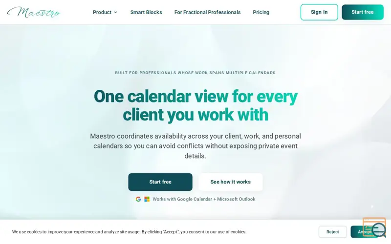 Screenshot of Maestro