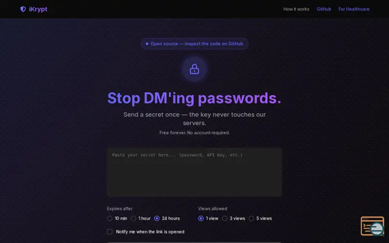 Screenshot of iKrypt