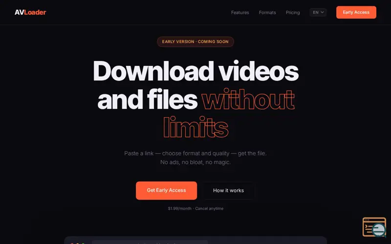Screenshot of AVLoader
