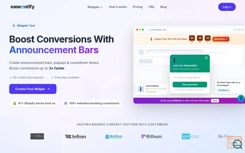 Screenshot of EaseNotify