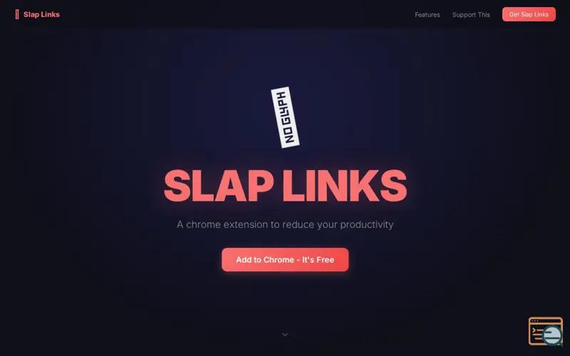 Screenshot of Slap Links