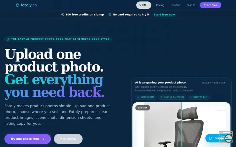 Screenshot of Fotoly.co