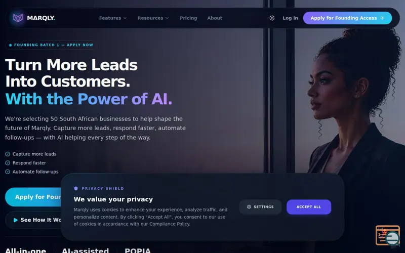 Screenshot of Marqly