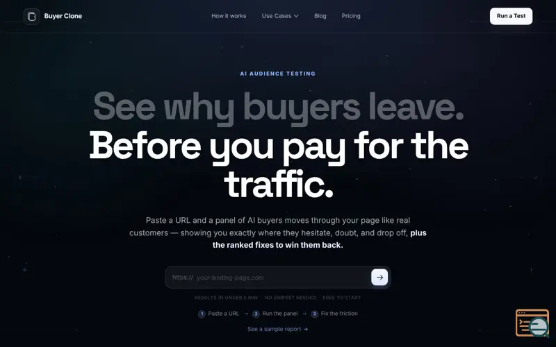 Screenshot of Buyer Clone