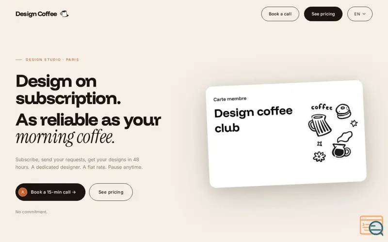 Screenshot of Design Coffee