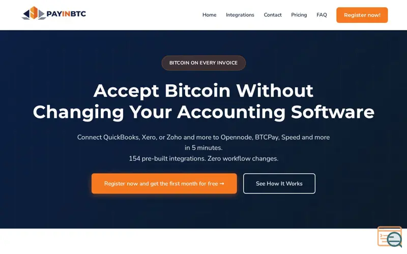 Screenshot of payinbtc.me