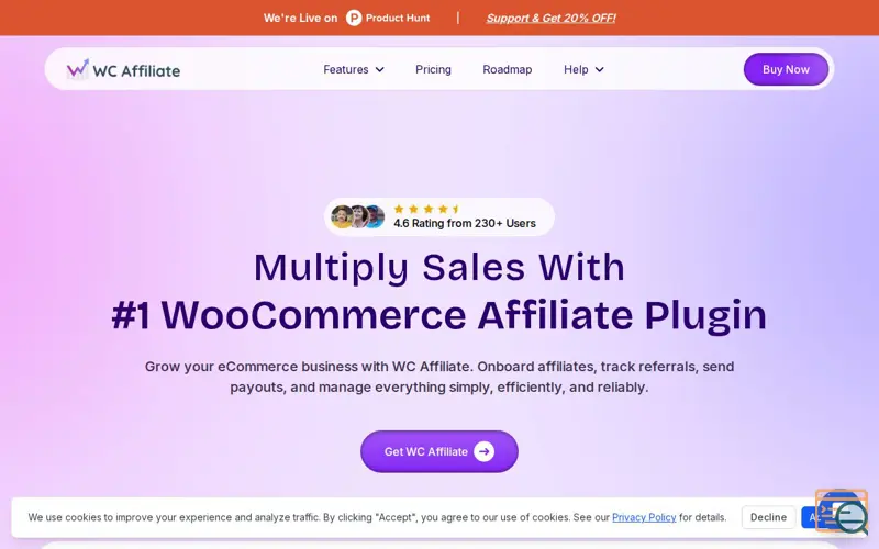 Screenshot of WC Affiliate v3
