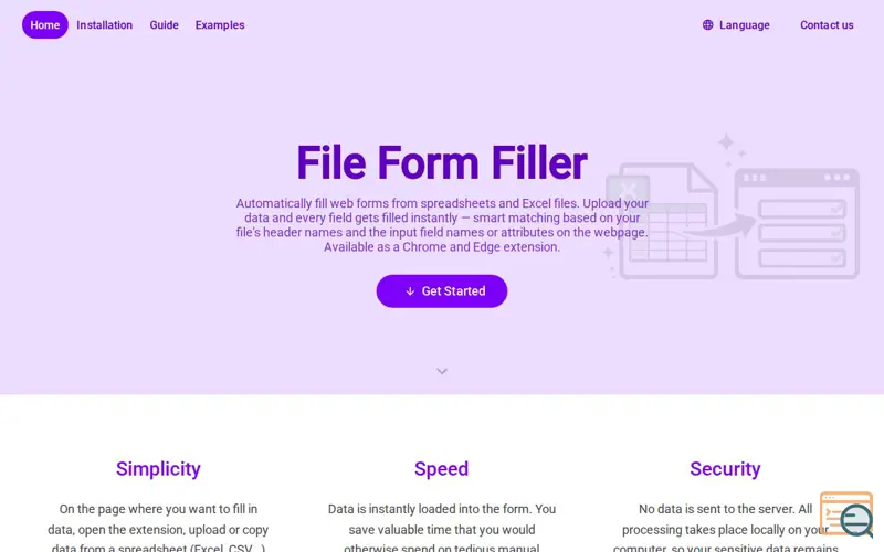 Screenshot of File Form Filler