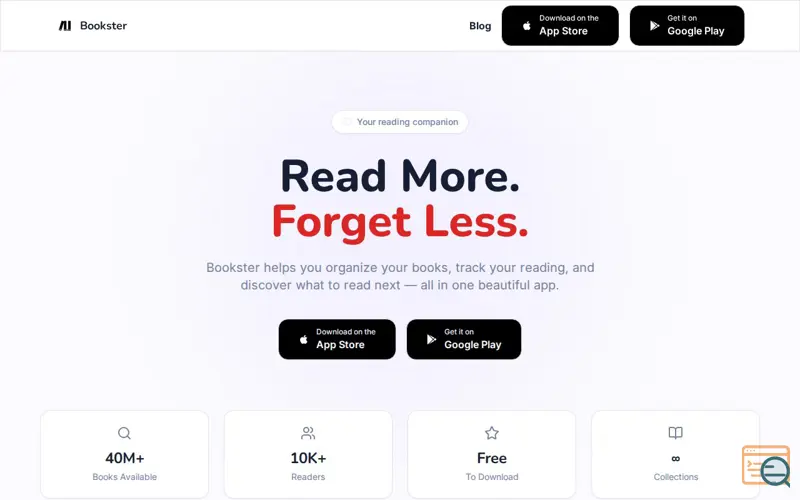 Screenshot of Bookster