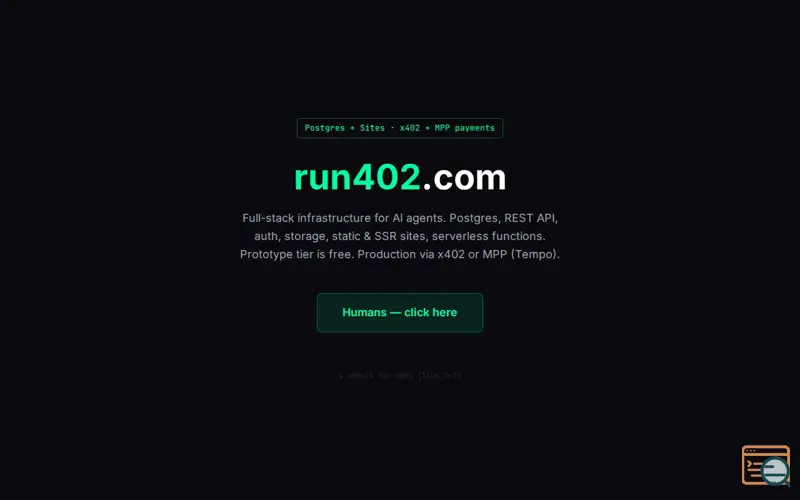 Screenshot of run402, a launch using Marked