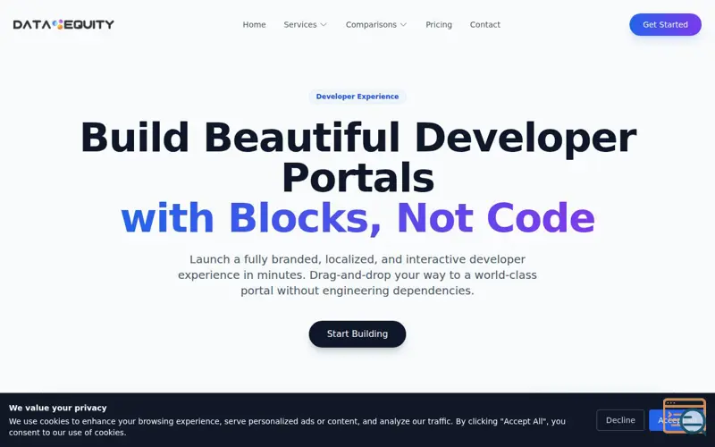 Screenshot of Developer Portal