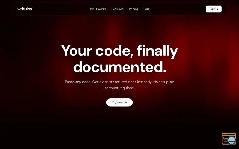 Screenshot of Writulos