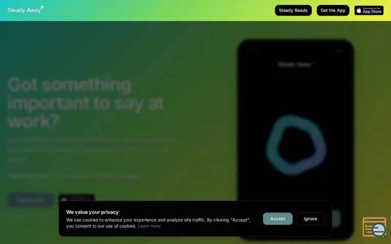 Screenshot of Steady Away