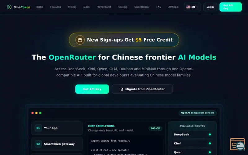 Screenshot of SmarToken
