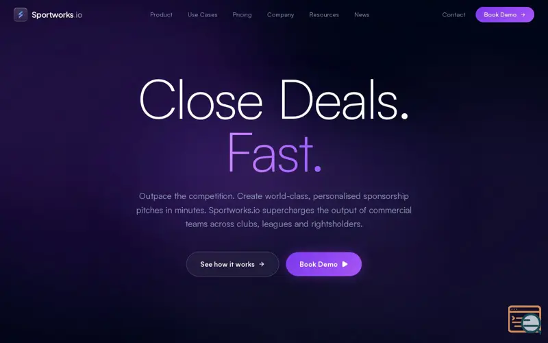 Screenshot of Sportworks.io