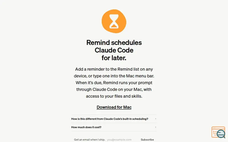 Screenshot of Remind
