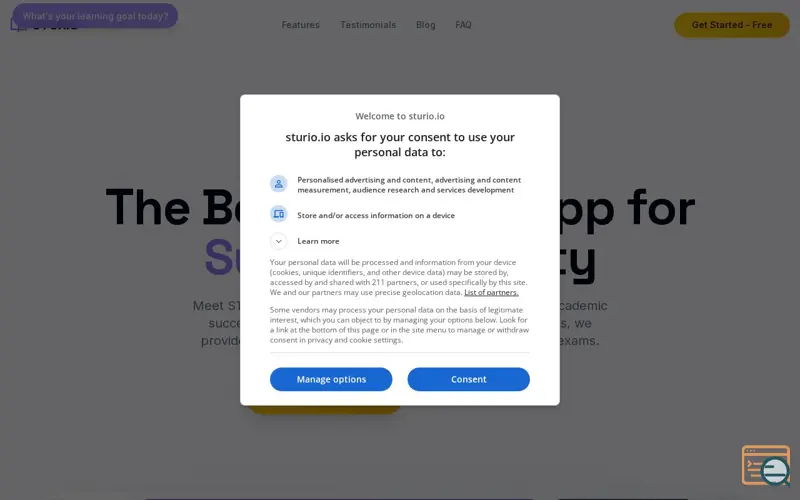 Screenshot of STURIO