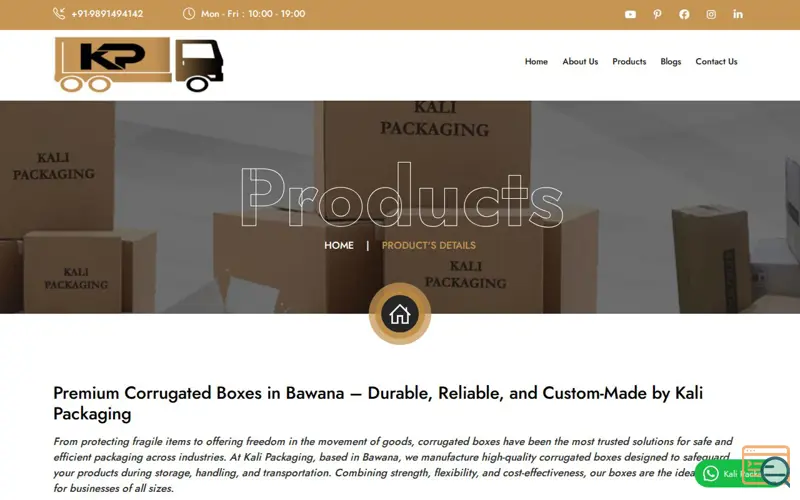 Screenshot of Kali Packaging
