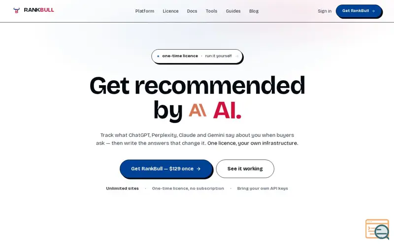 Screenshot of RankBull