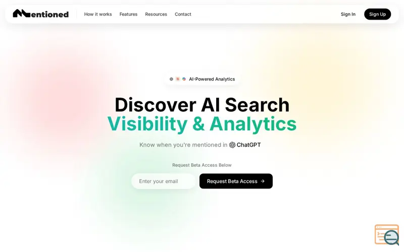 Screenshot of Mentioned