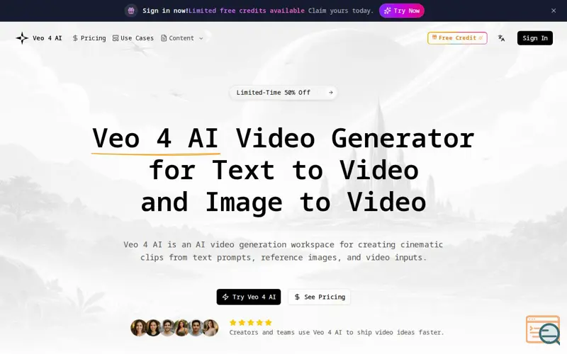 Screenshot of Veo4 AI