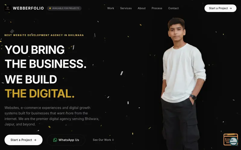 Screenshot of Webberfolio