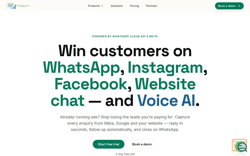 Screenshot of WhatsMarketing