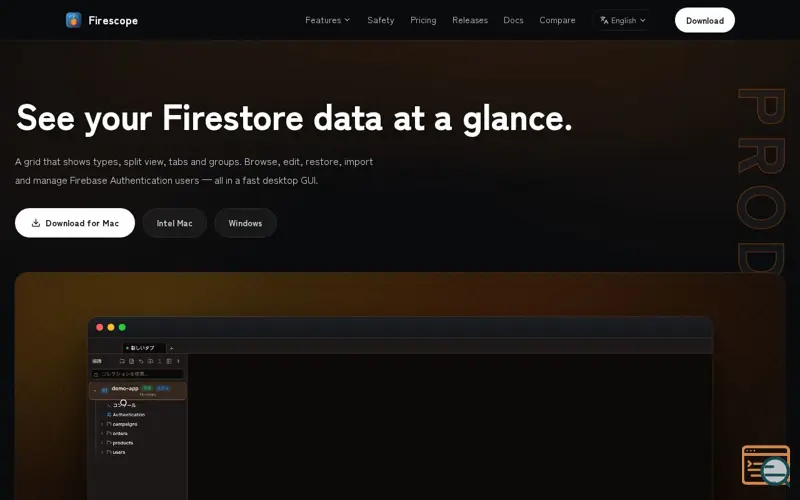 Screenshot of Firescope
