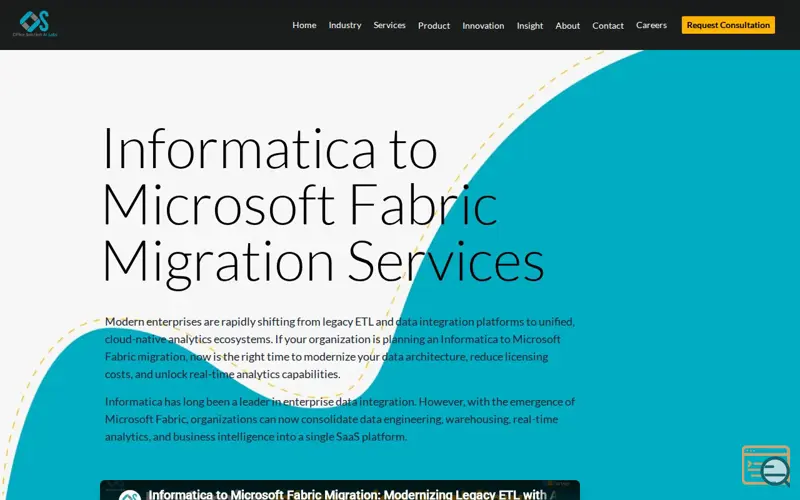 Screenshot of Informatica to Fabric Migration 