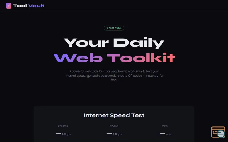 Screenshot of Tool Vault