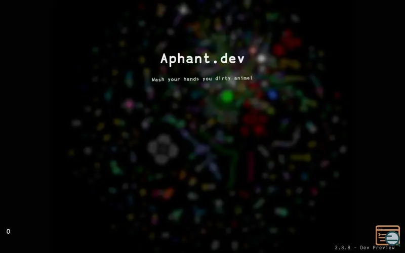 Screenshot of Aphant