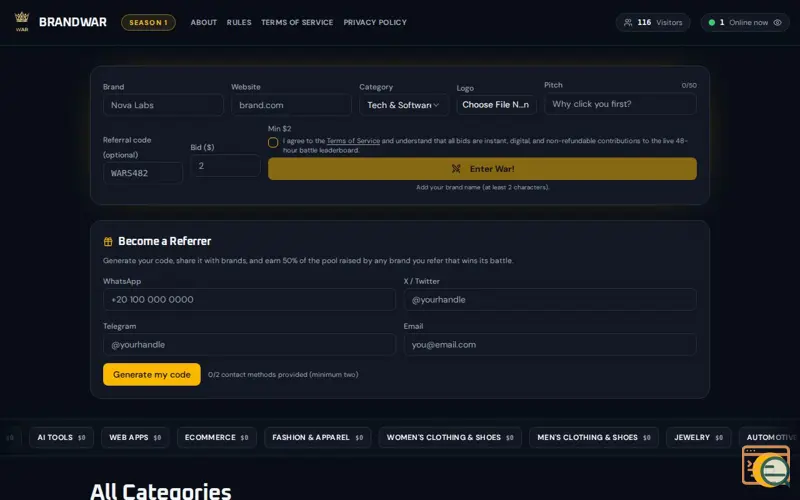 Screenshot of Brandwar — The Battle of Businesses