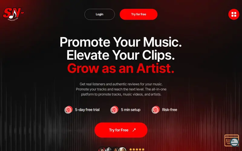 Screenshot of SongNotes