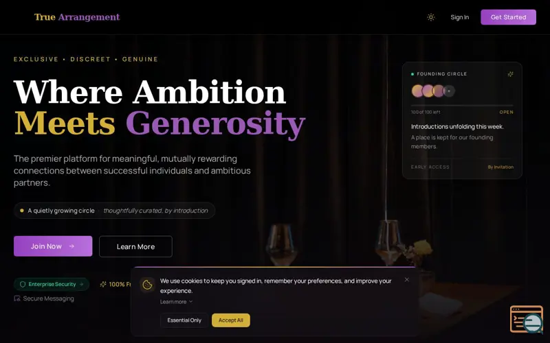 Screenshot of TrueArrangement