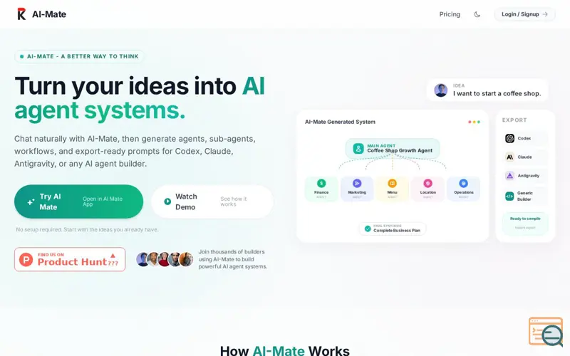 Screenshot of AI-Mate