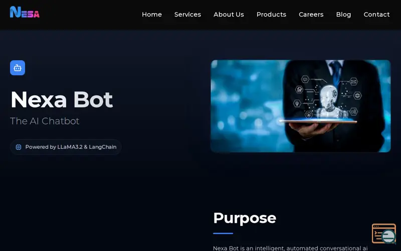 Screenshot of Nexa Bot