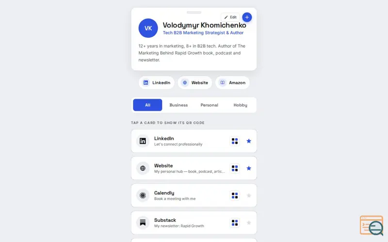 Screenshot of Smart Networking