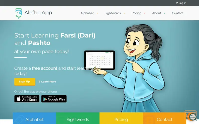 Screenshot of Alefbe.App