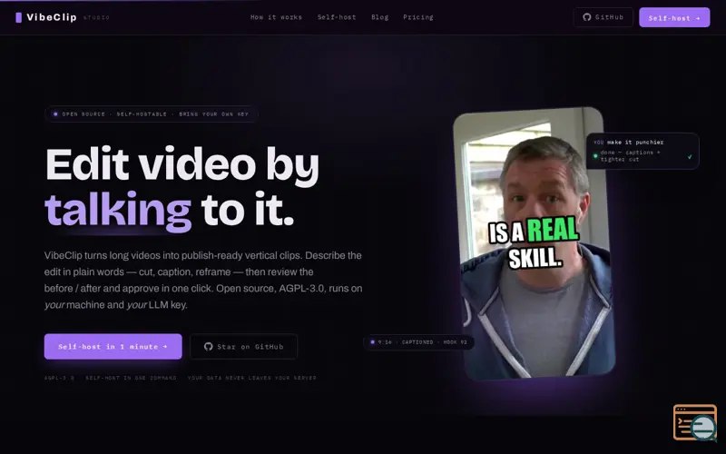 Screenshot of VibeClip