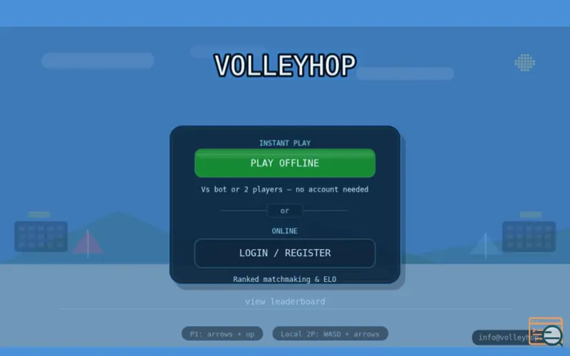 Screenshot of Volleyhop