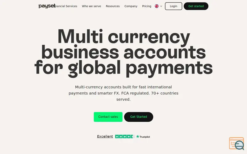 Screenshot of Multi-Currency Business Account