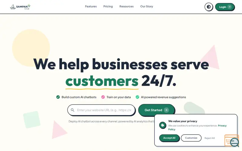 Screenshot of sampan.club