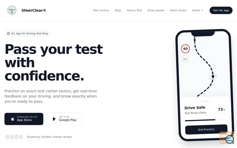 Screenshot of SteerClear - Driving Practice