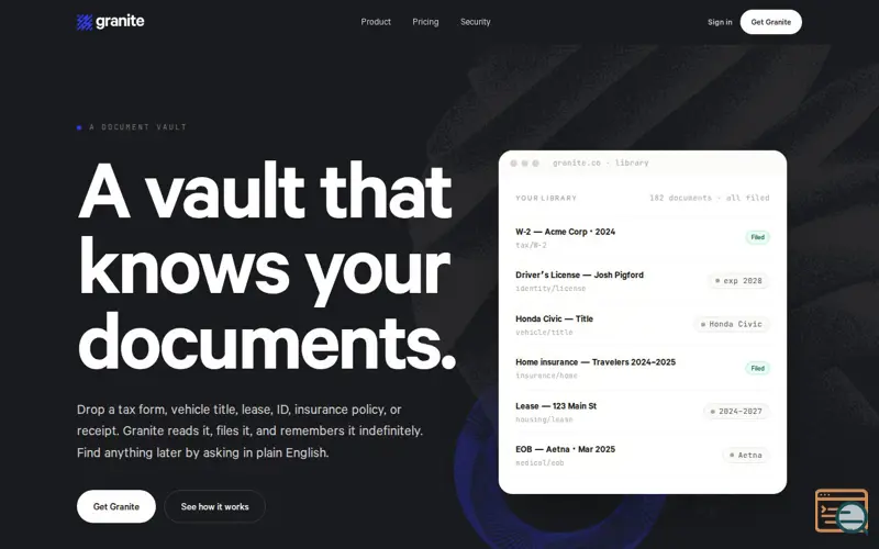 Screenshot of Granite