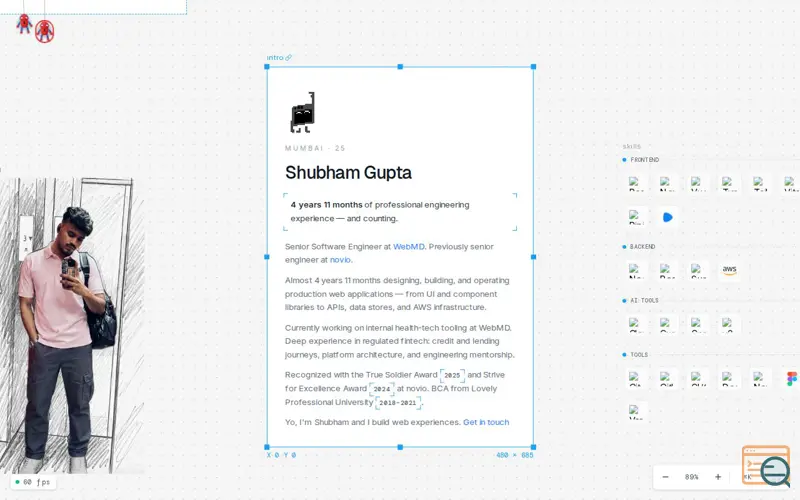 Screenshot of Shubham Gupta