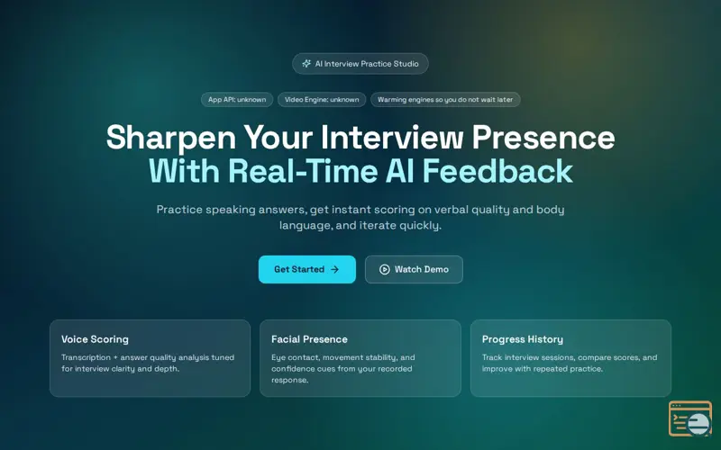 Screenshot of interviewginie