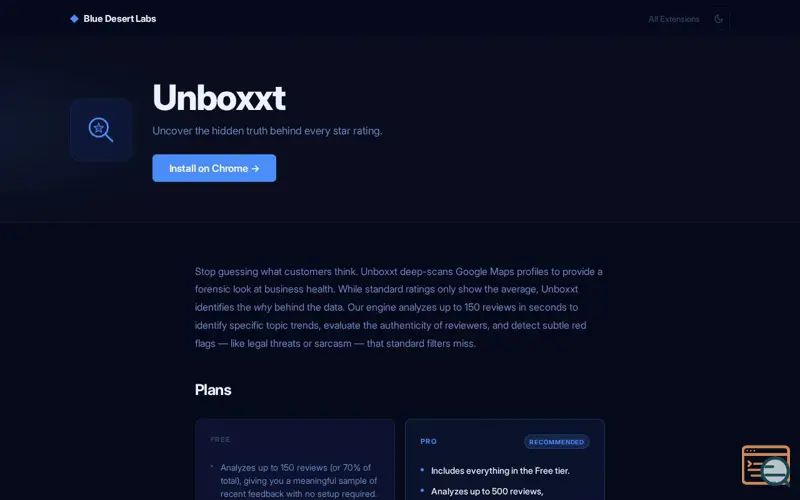 Screenshot of Unboxxt
