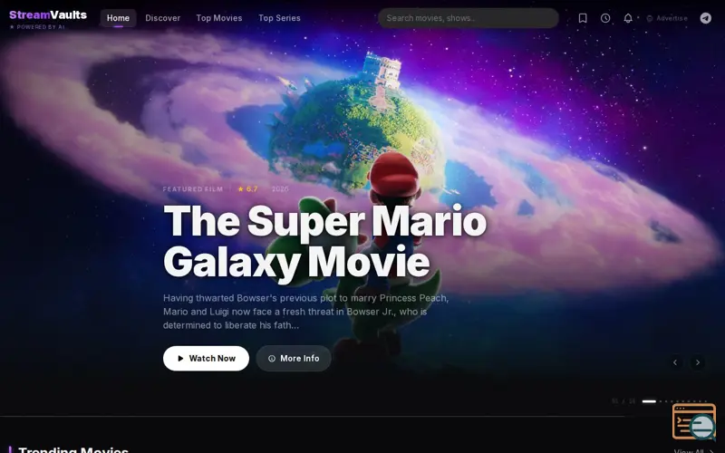 Screenshot of Streamvaults