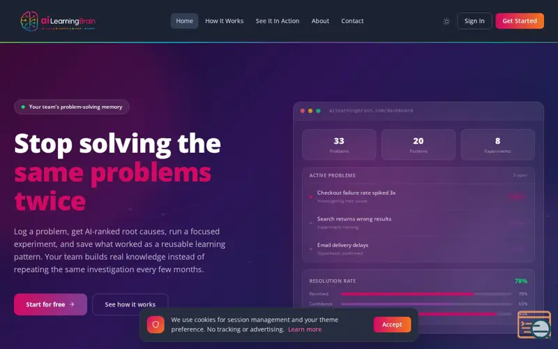 Screenshot of AI Learning Brain