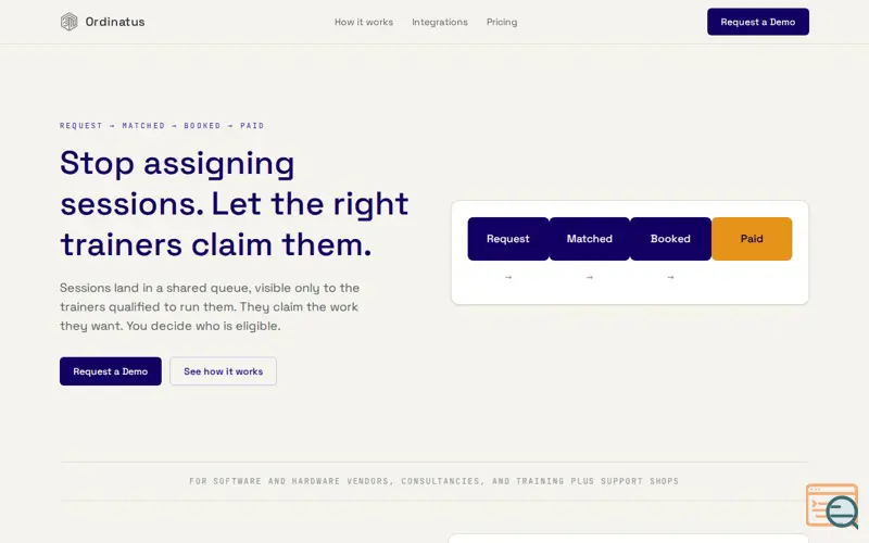 Screenshot of Ordinatus